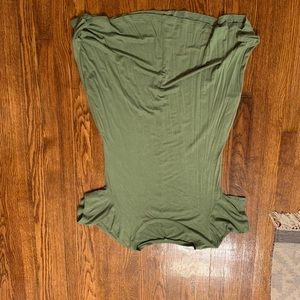 Olive green dress